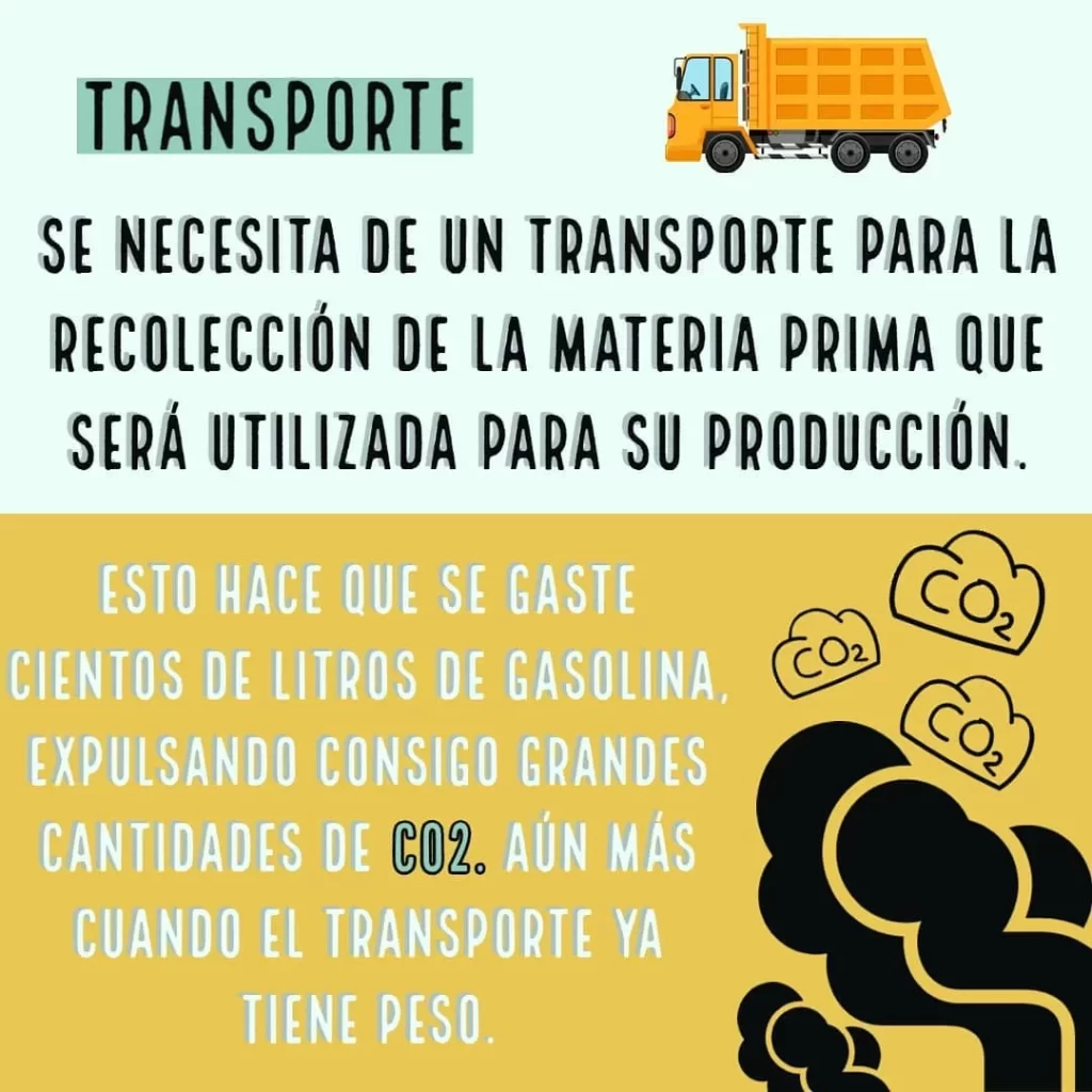 ¿Como contamina una industria? Consumo responsable - Lo que hace el transporte