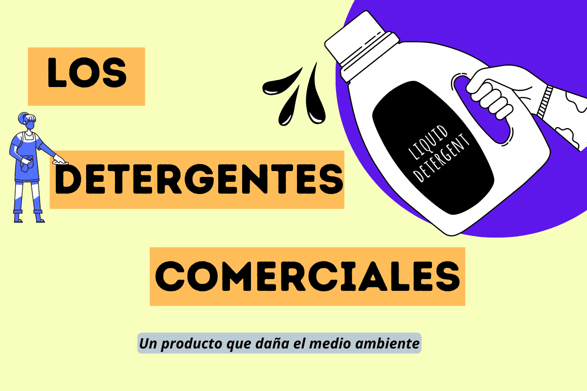 Los detergentes biodegradables v.s. comerciales