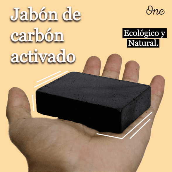 jabón natural de carbón activado