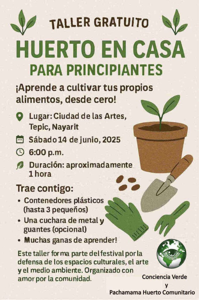 taller huerto en casa - cuidado del medio ambiente
