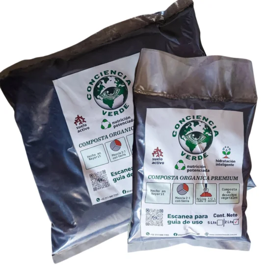 Bolsas de abono natural (composta orgánica)