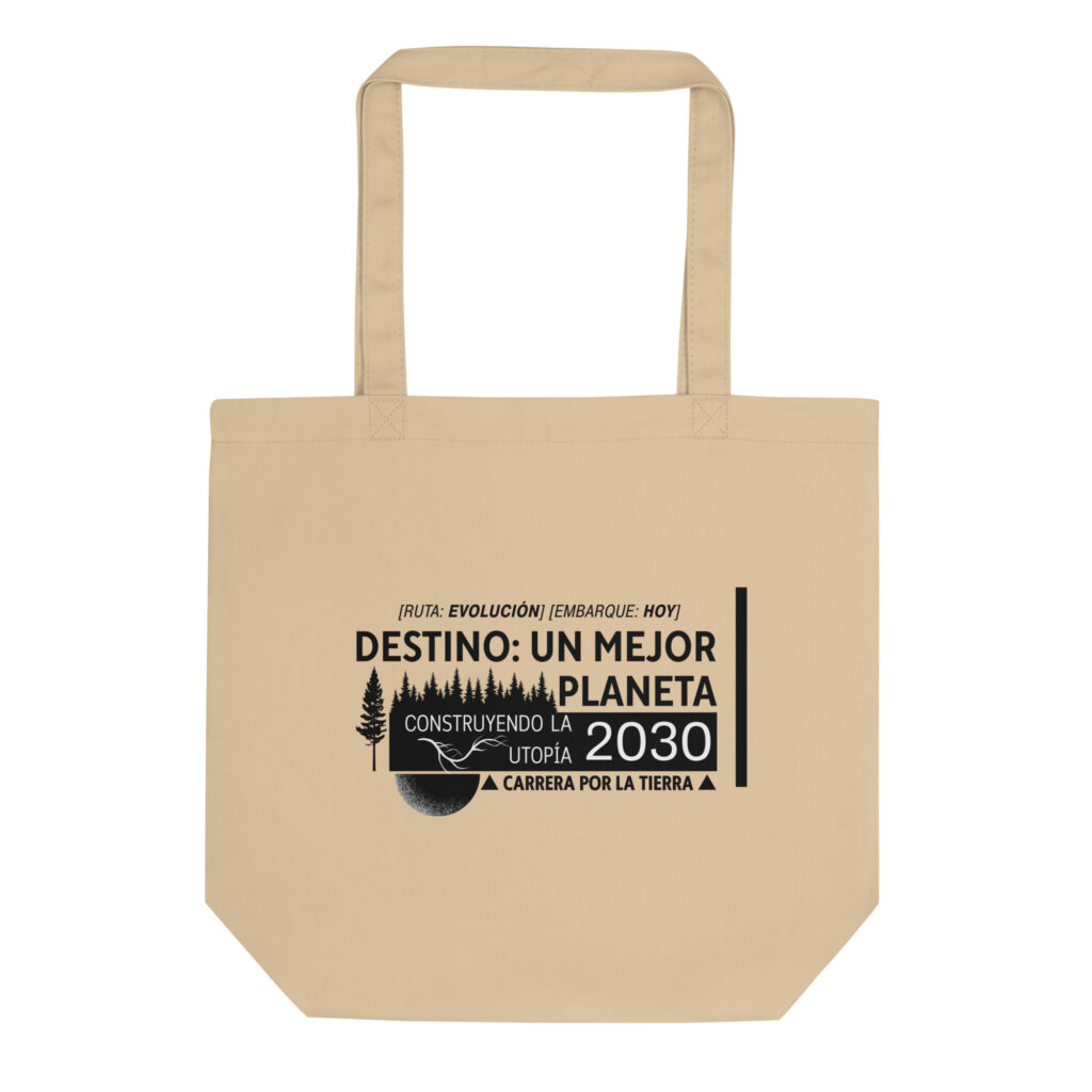 Bolsa de Tela Orgánica (Tote Bag) - Frase ambiental