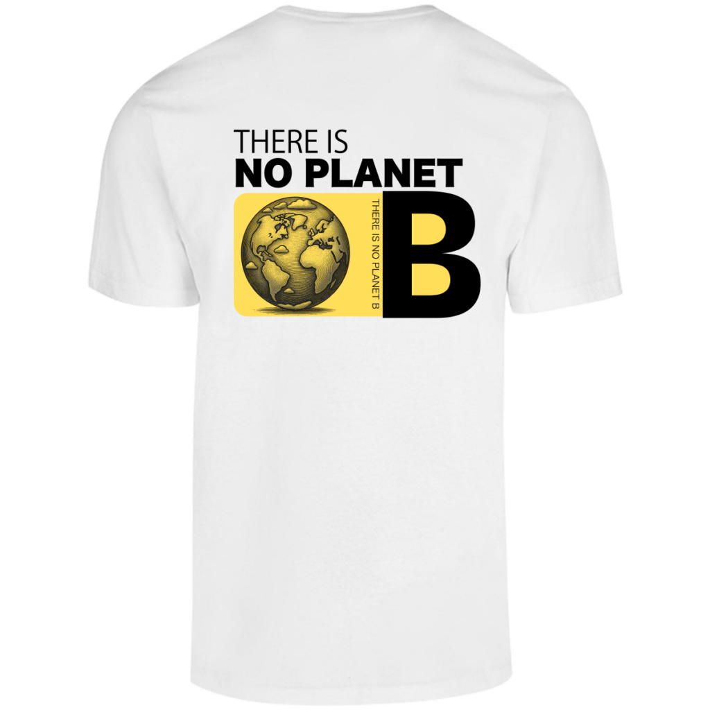 Camisa Hombre - vista trasera "There Is not planet B"